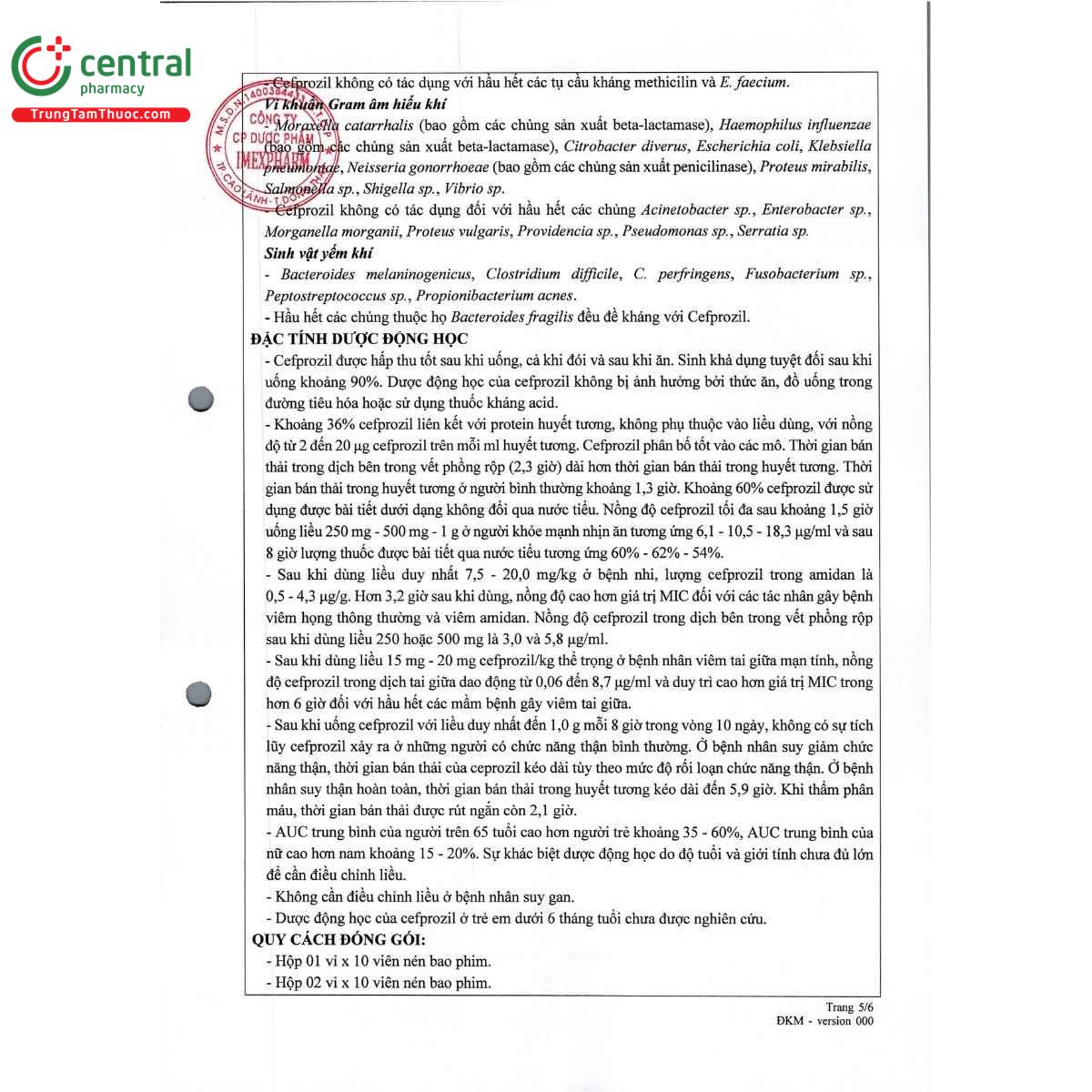 thuoc imecefzol 250 11 B0676
