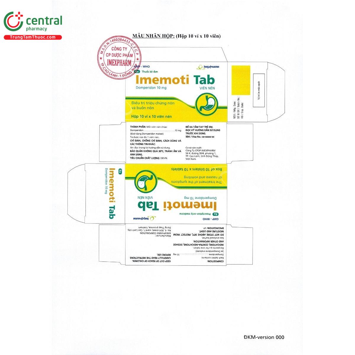 thuoc imemoti tab 5 P6321 thuoc imemoti tab 5 P6321