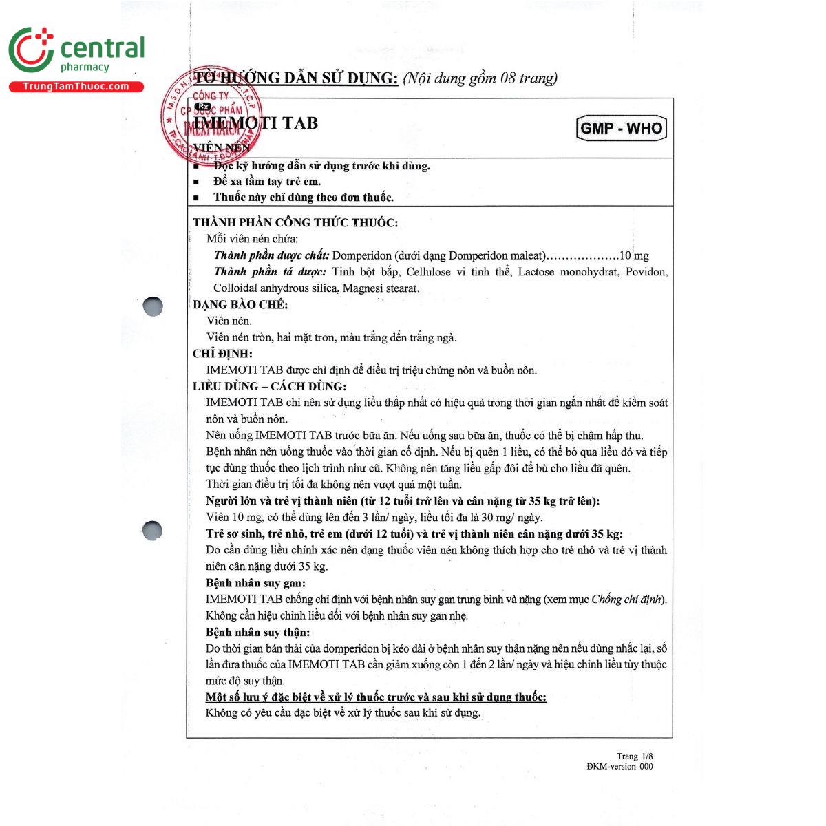 thuoc imemoti tab 6 O5343 thuoc imemoti tab 6 O5343