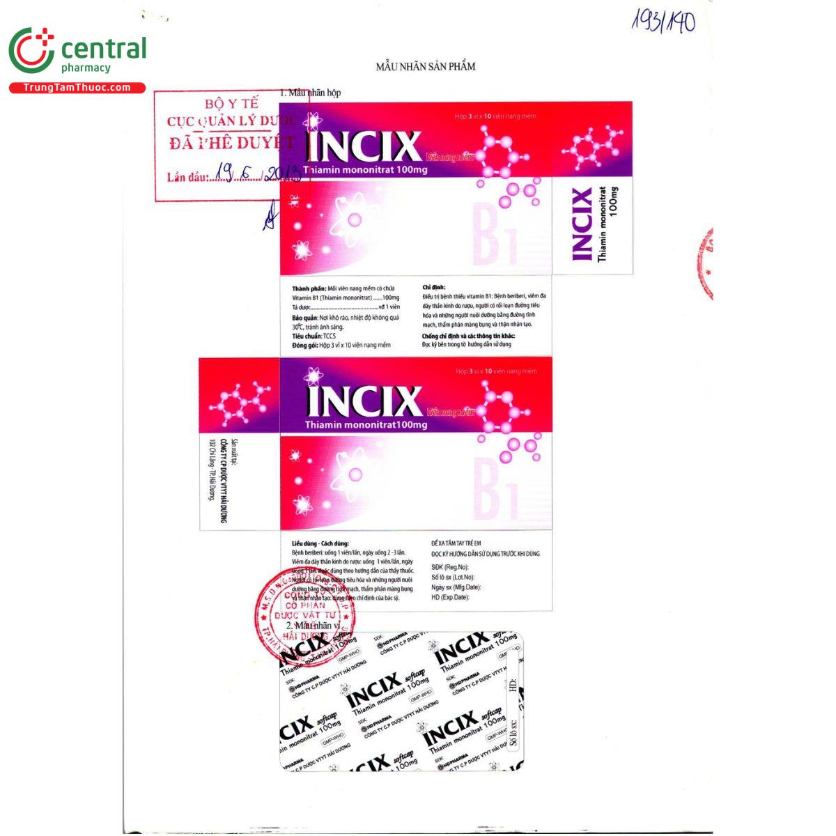 thuoc incix 3 K4852 thuoc incix 3 K4852