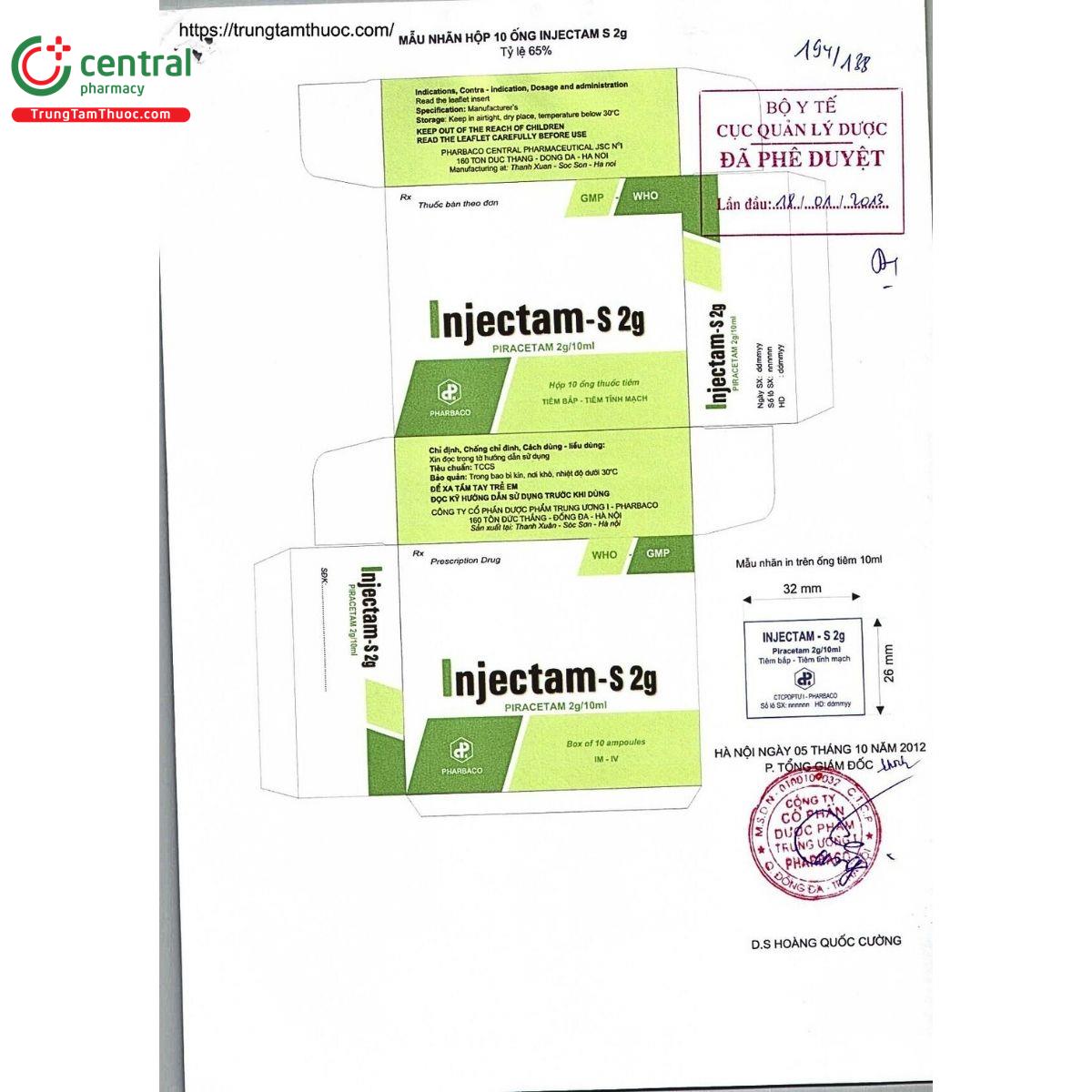 thuoc injectam s 2g 2 F2381 thuoc injectam s 2g 2 F2381