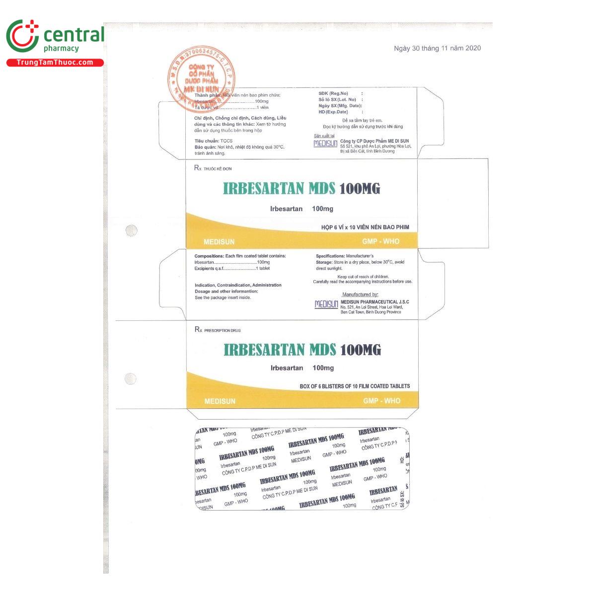 thuoc irbesartan mds 100 mg 2 N5745 thuoc irbesartan mds 100 mg 2 N5745