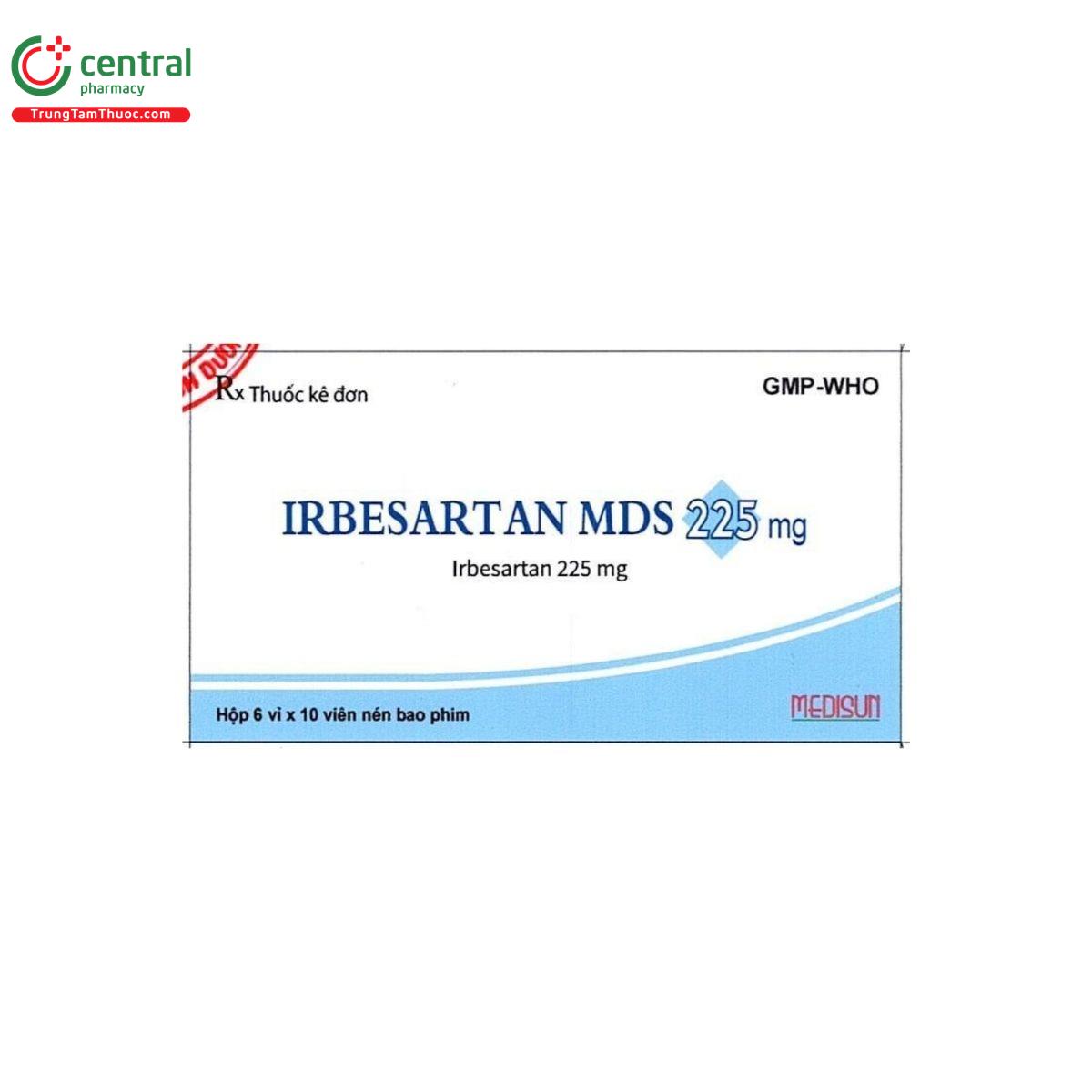 thuoc irbesartan mds 225 mg 1 I3633 thuoc irbesartan mds 225 mg 1 I3633