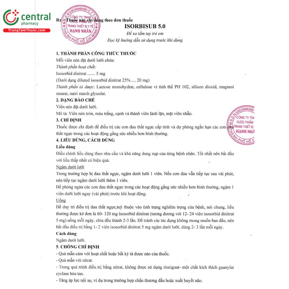 thuoc isorbisub 50mg 4 F2037 thuoc isorbisub 50mg 4 F2037