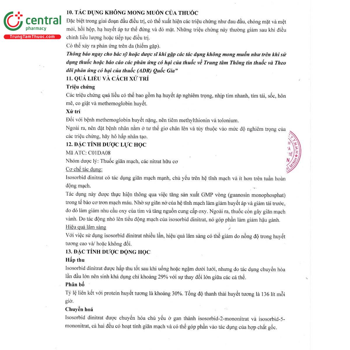 thuoc isorbisub 50mg 6 K4487 thuoc isorbisub 50mg 6 K4487