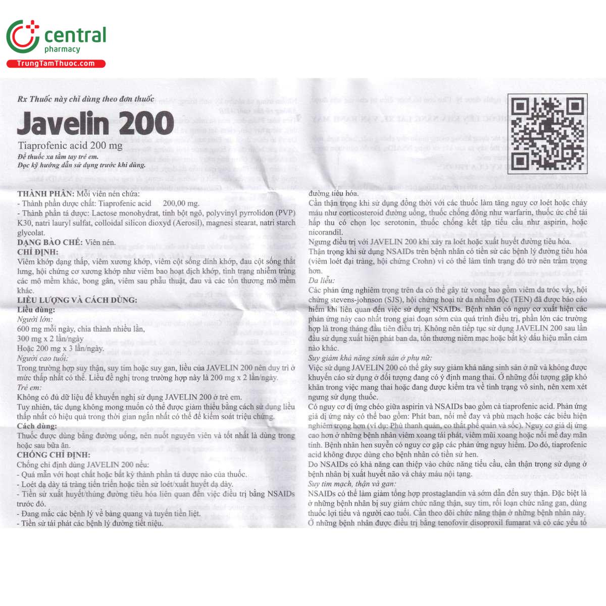 thuoc javelin 200mg 9 H2224 thuoc javelin 200mg 9 H2224