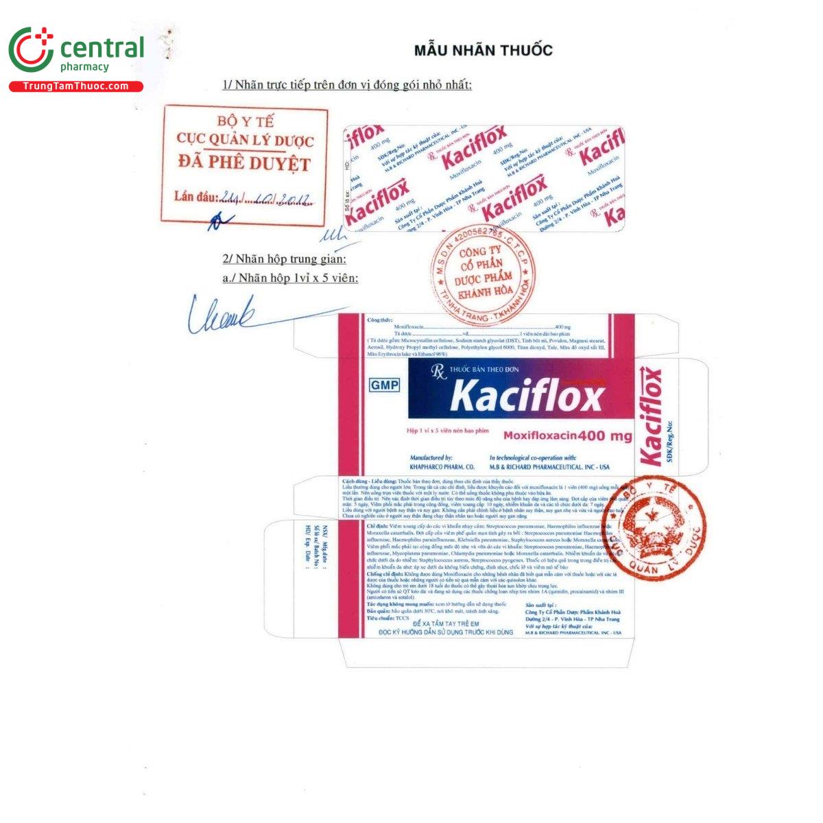 thuoc kaciflox 400mg 4 F2562 thuoc kaciflox 400mg 4 F2562