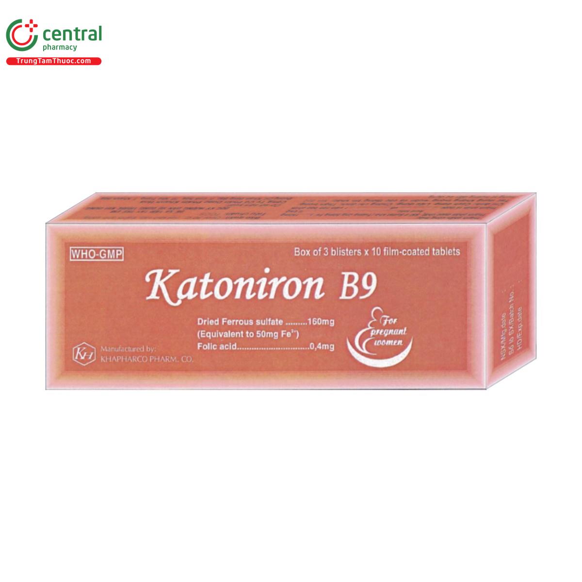 thuoc katoniron b9 160mg 04mg A0452