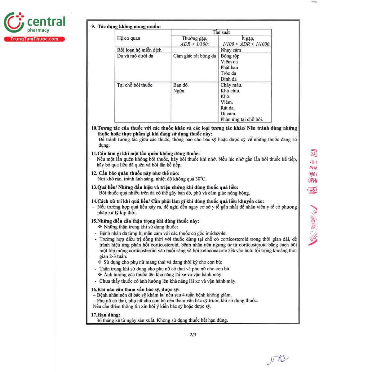 thuoc ketoconazole 2 mekophar 11 C0344 thuoc ketoconazole 2 mekophar 11 C0344