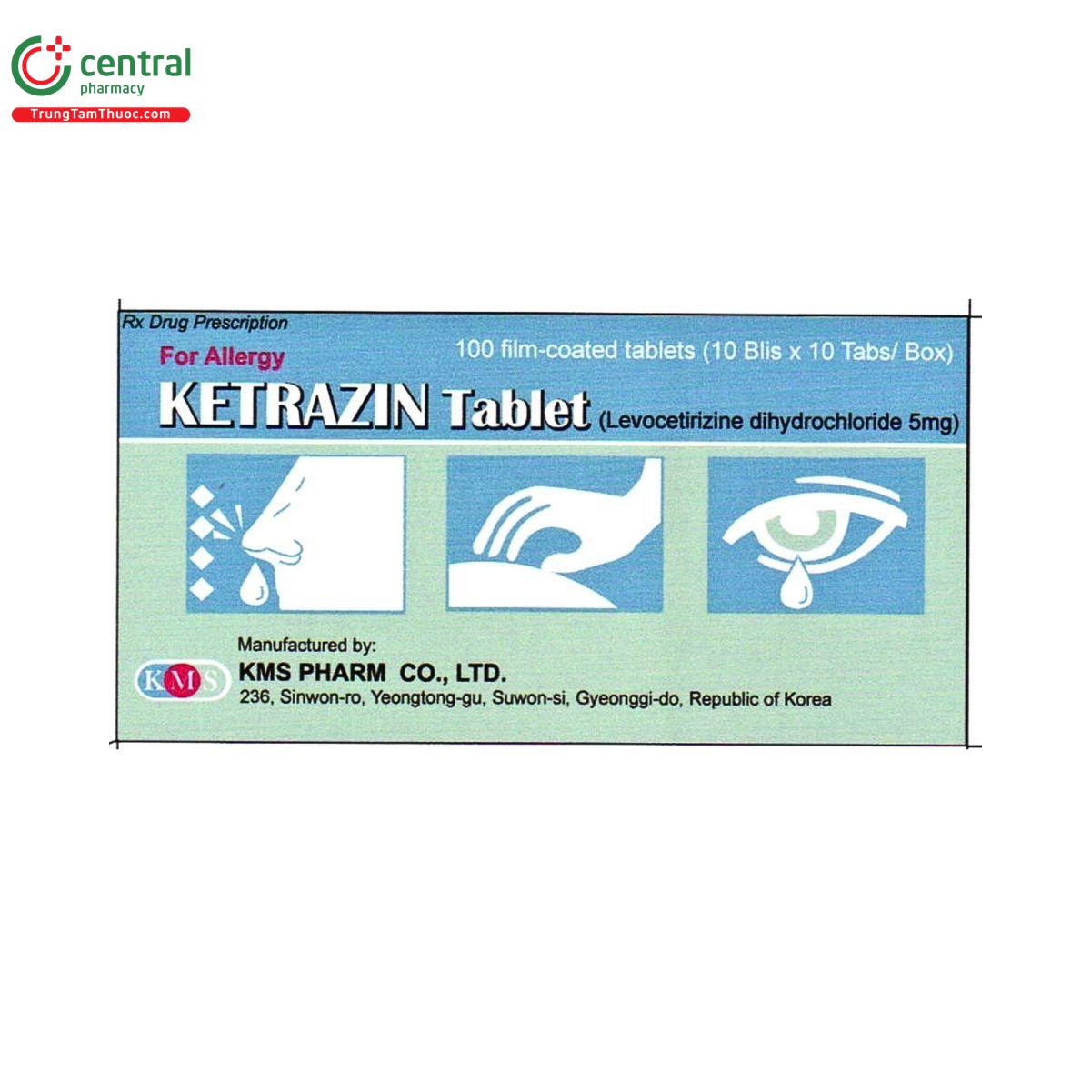 thuoc ketrazin tablet 5mg 1 C0256