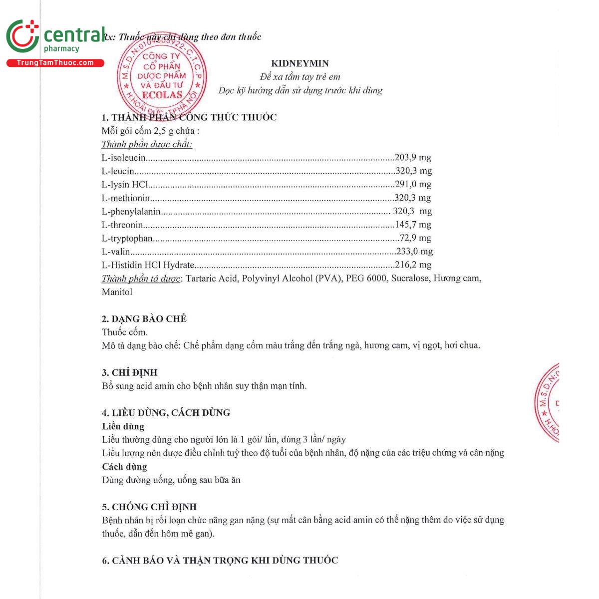 thuoc kidneymin 5 F2141