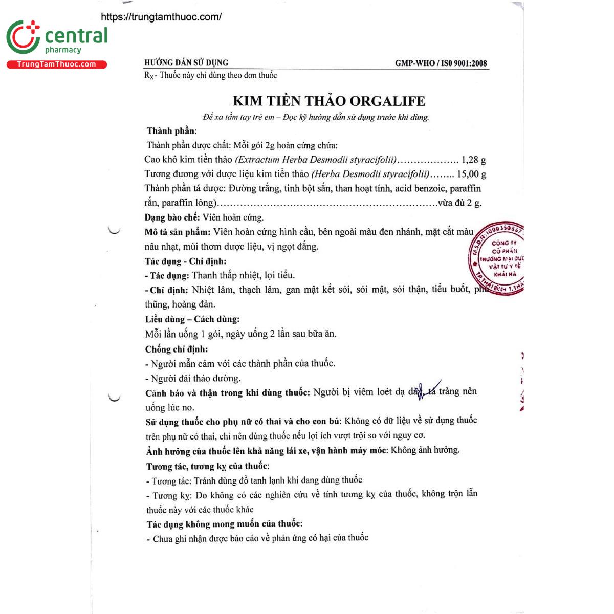 thuoc kim tien thao orgalife 6 M5714 thuoc kim tien thao orgalife 6 M5714