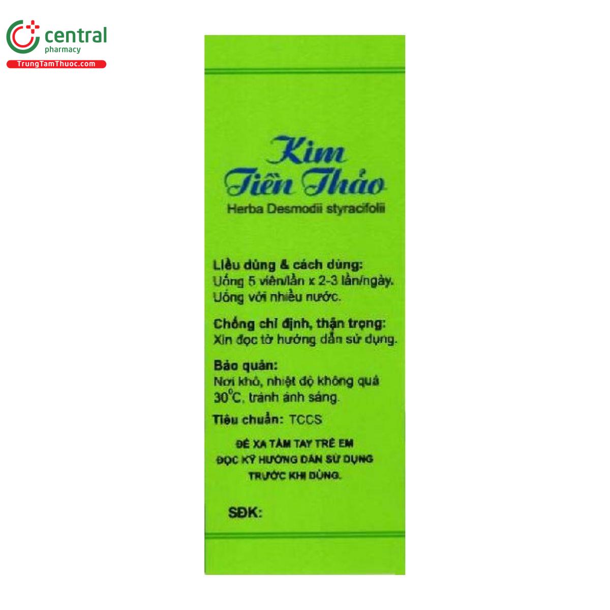 thuoc kim tien thao thephaco 3 T8058 thuoc kim tien thao thephaco 3 T8058