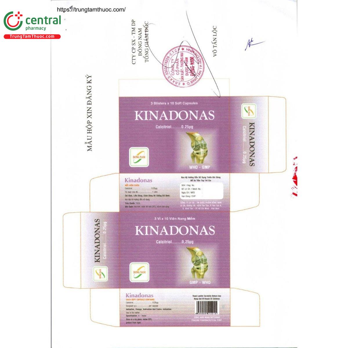 thuoc kinadonas 2 E1542 thuoc kinadonas 2 E1542