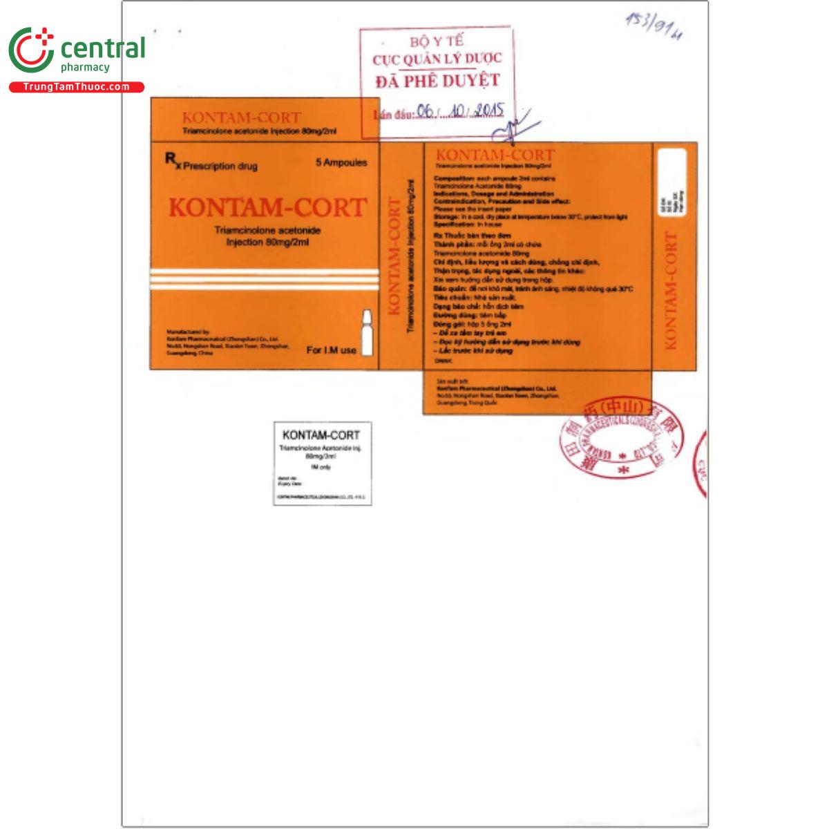 thuoc kontam cort 80mg 2ml 2 A0258 thuoc kontam cort 80mg 2ml 2 A0258