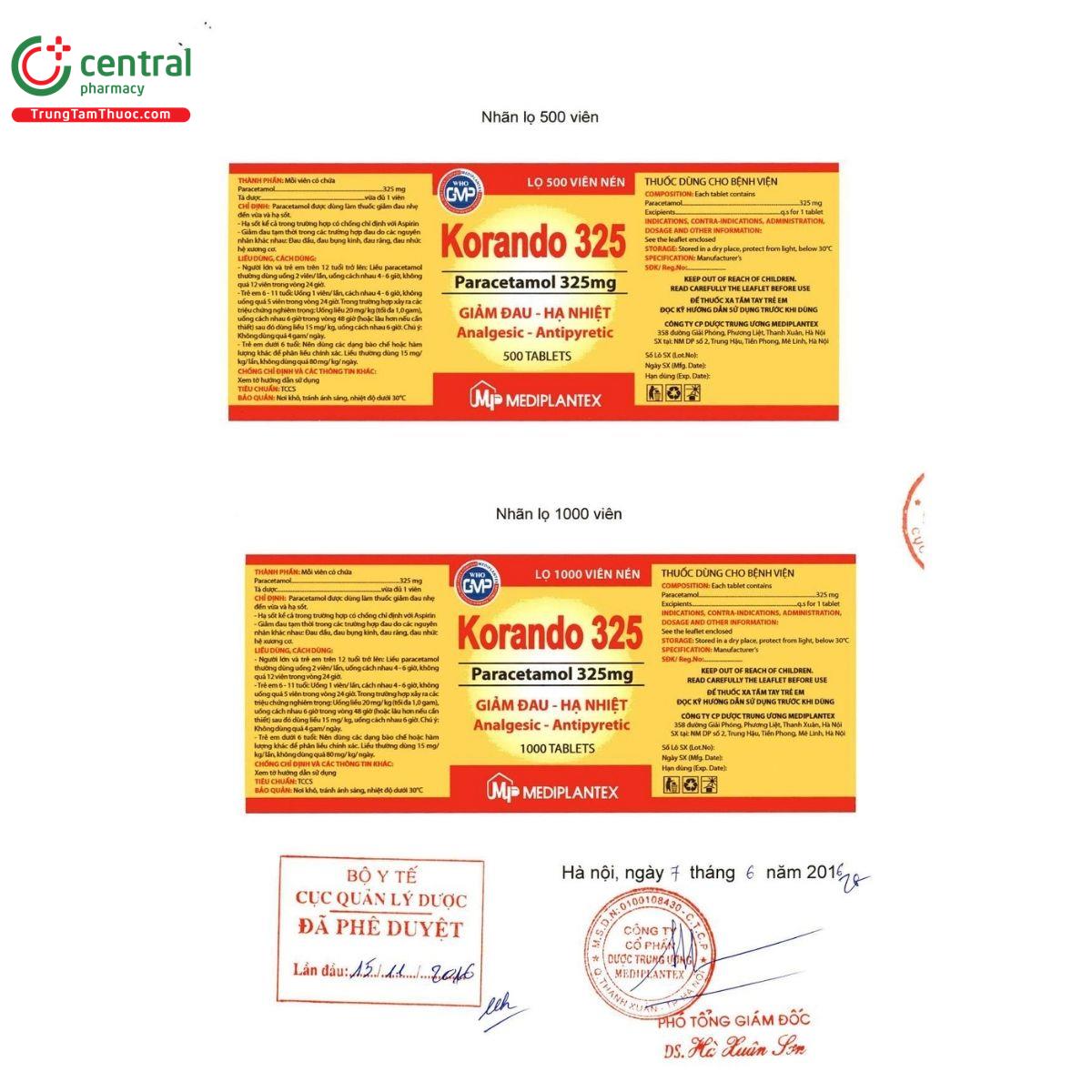 thuoc korando 325 3 H3733