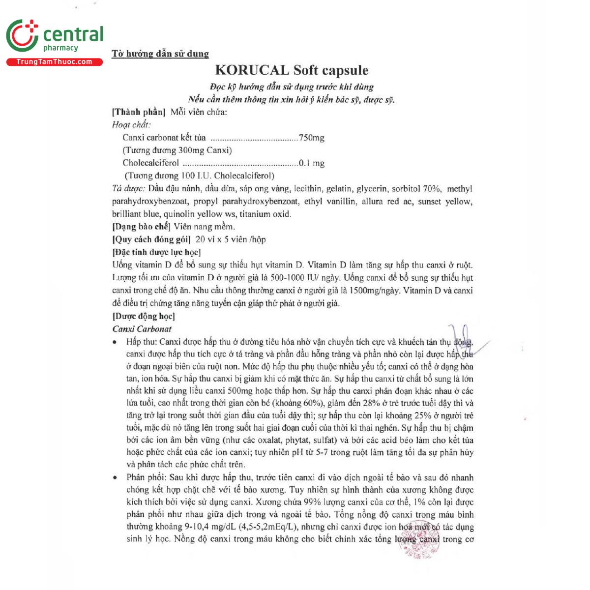 thuoc korucal 8 H3231 thuoc korucal 8 H3231
