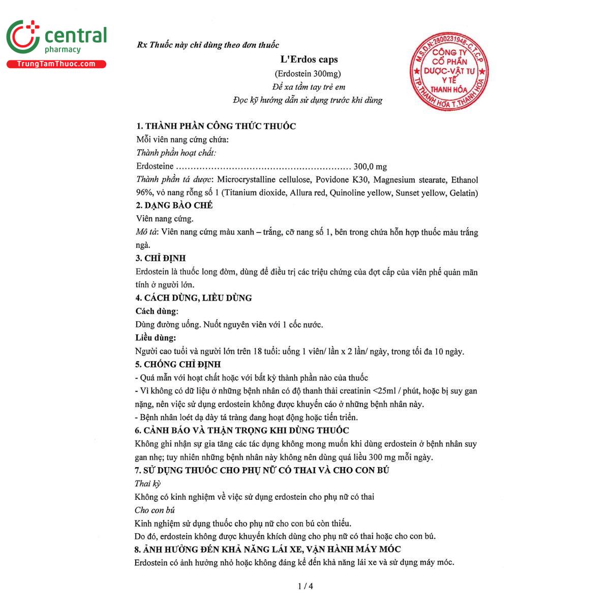 thuoc l erdos caps 300mg 8 L4356