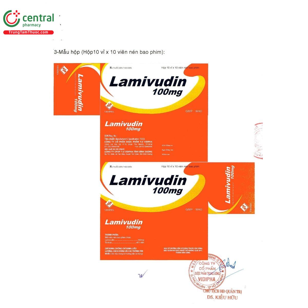 thuoc lamivudin 100mg vidipha 4 N5867 thuoc lamivudin 100mg vidipha 4 N5867