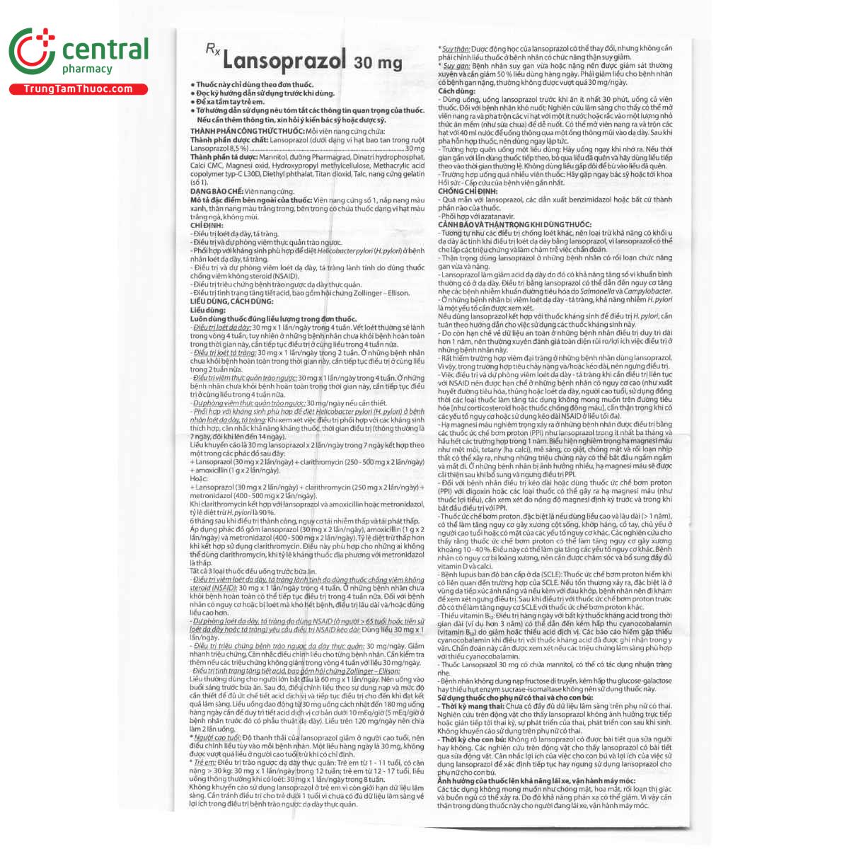 thuoc lansoprazol 30mg domesco 10 I3240 thuoc lansoprazol 30mg domesco 10 I3240