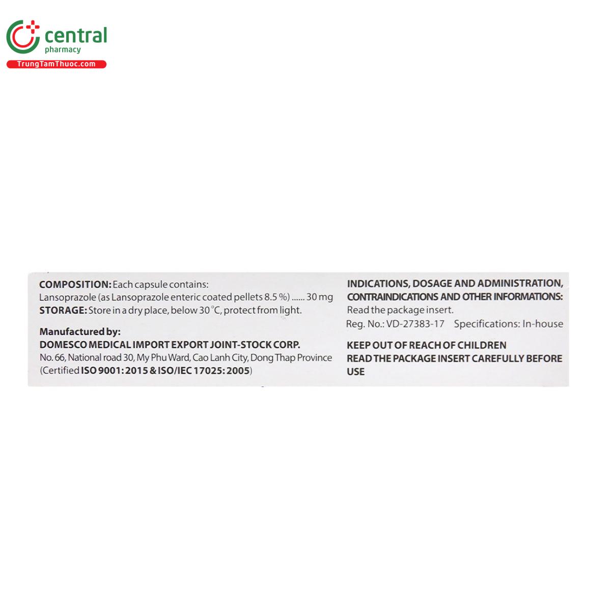 thuoc lansoprazol 30mg domesco 7 R7844 thuoc lansoprazol 30mg domesco 7 R7844