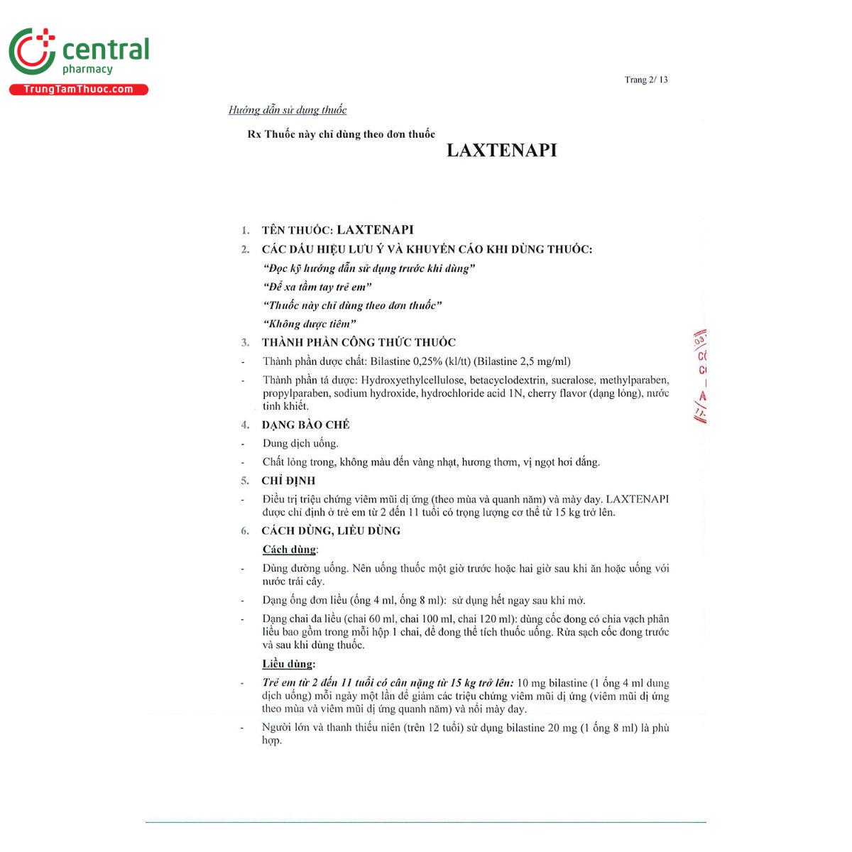 thuoc laxtenapi 2 5 mg ml 3 O5356