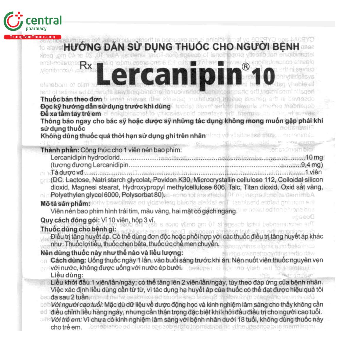 thuoc lercanipin 10 9 R7185 thuoc lercanipin 10 9 R7185