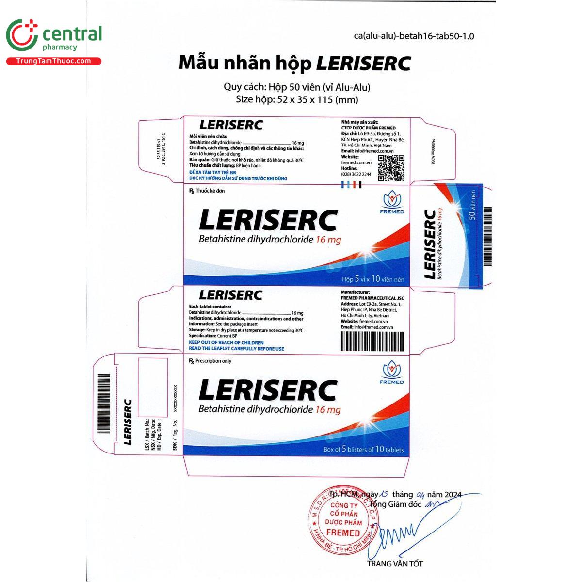 thuoc leriserc 16mg 6 V8305