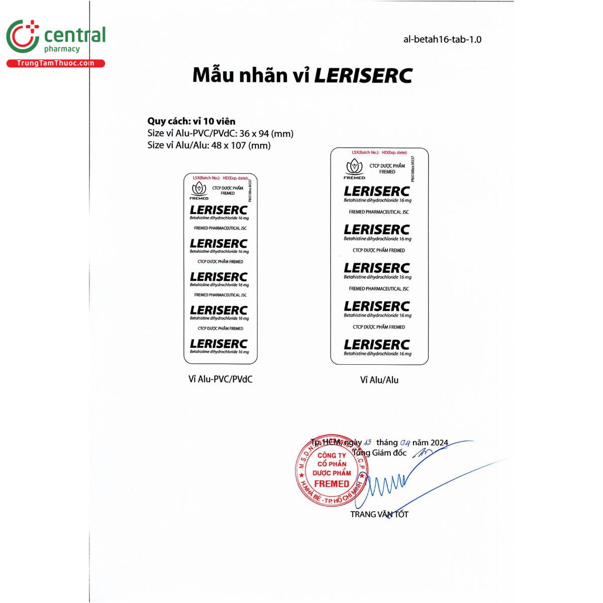 thuoc leriserc 16mg 9 F2130