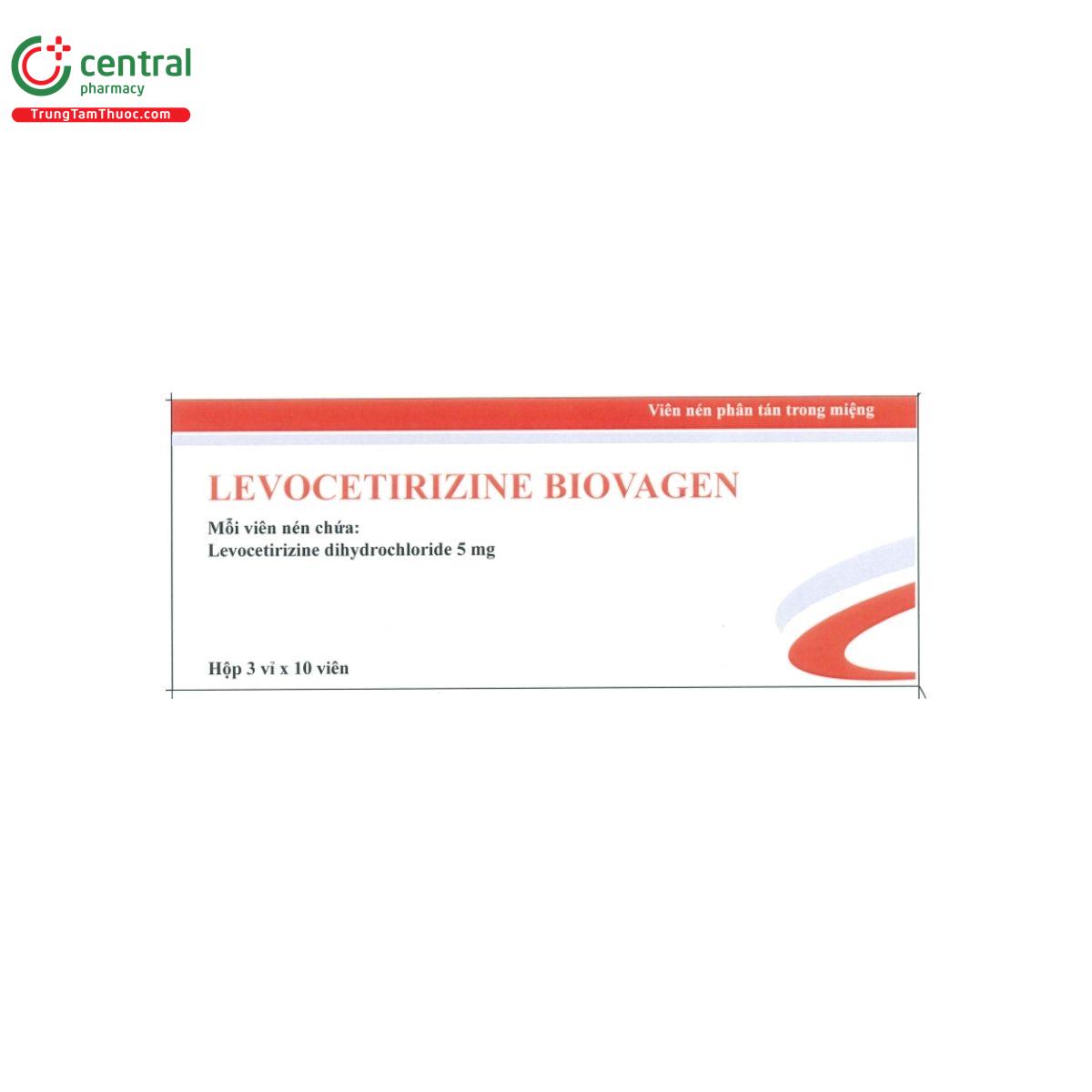 thuoc levocetirizine biovagen 5 mg 1 G2826 thuoc levocetirizine biovagen 5 mg 1 G2826