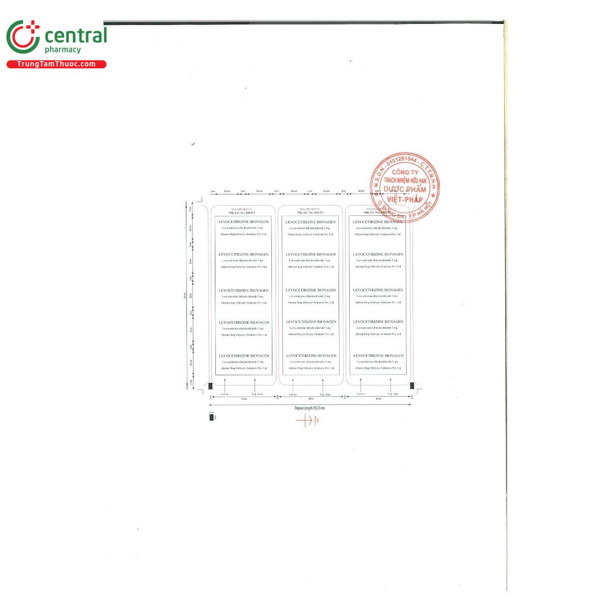 thuoc levocetirizine biovagen 5 mg 3 S7101 thuoc levocetirizine biovagen 5 mg 3 S7101