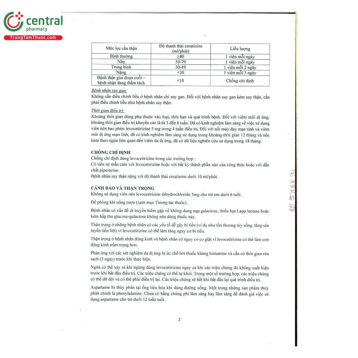 thuoc levocetirizine biovagen 5 mg 5 F2737 thuoc levocetirizine biovagen 5 mg 5 F2737