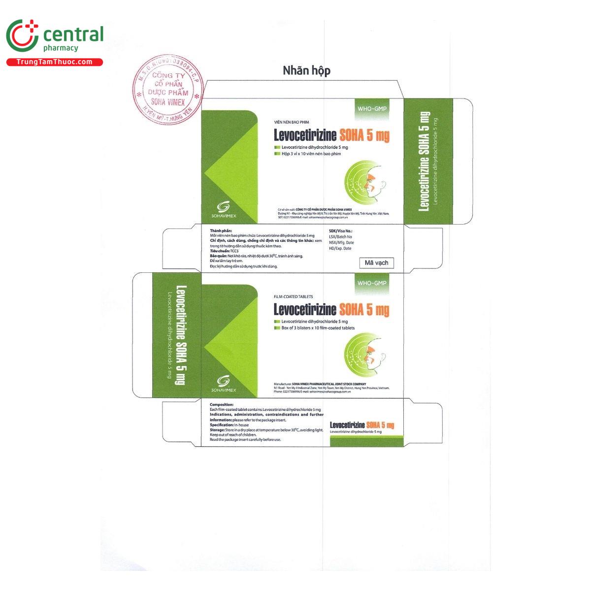 thuoc levocetirizine soha 5 mg 2 D1447