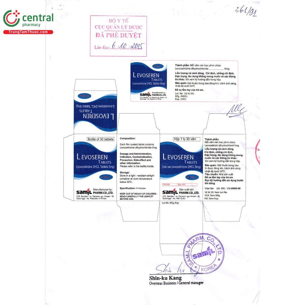 thuoc levoseren tablets A0847 thuoc levoseren tablets A0847