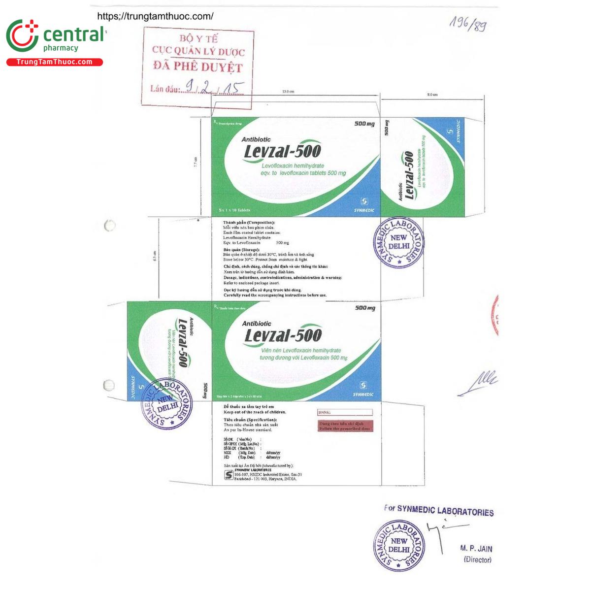 thuoc levzal 500mg 2 G2782