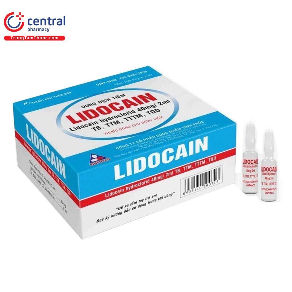 thuoc lidocain 40mg 2ml vinphaco 5 H3017