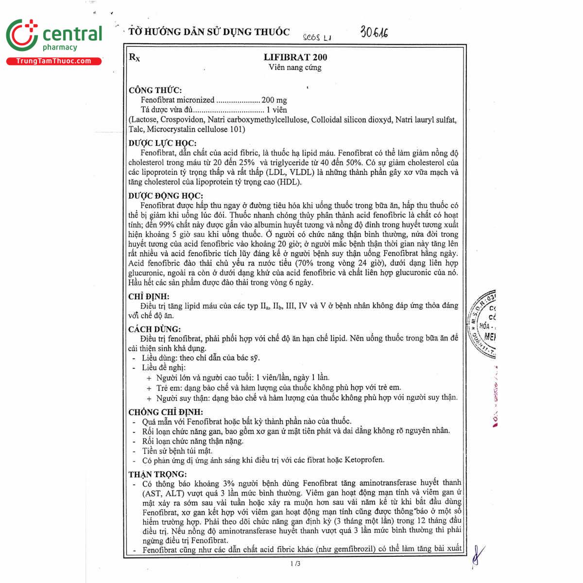 thuoc lifibrat 200 6 S7143 thuoc lifibrat 200 6 S7143