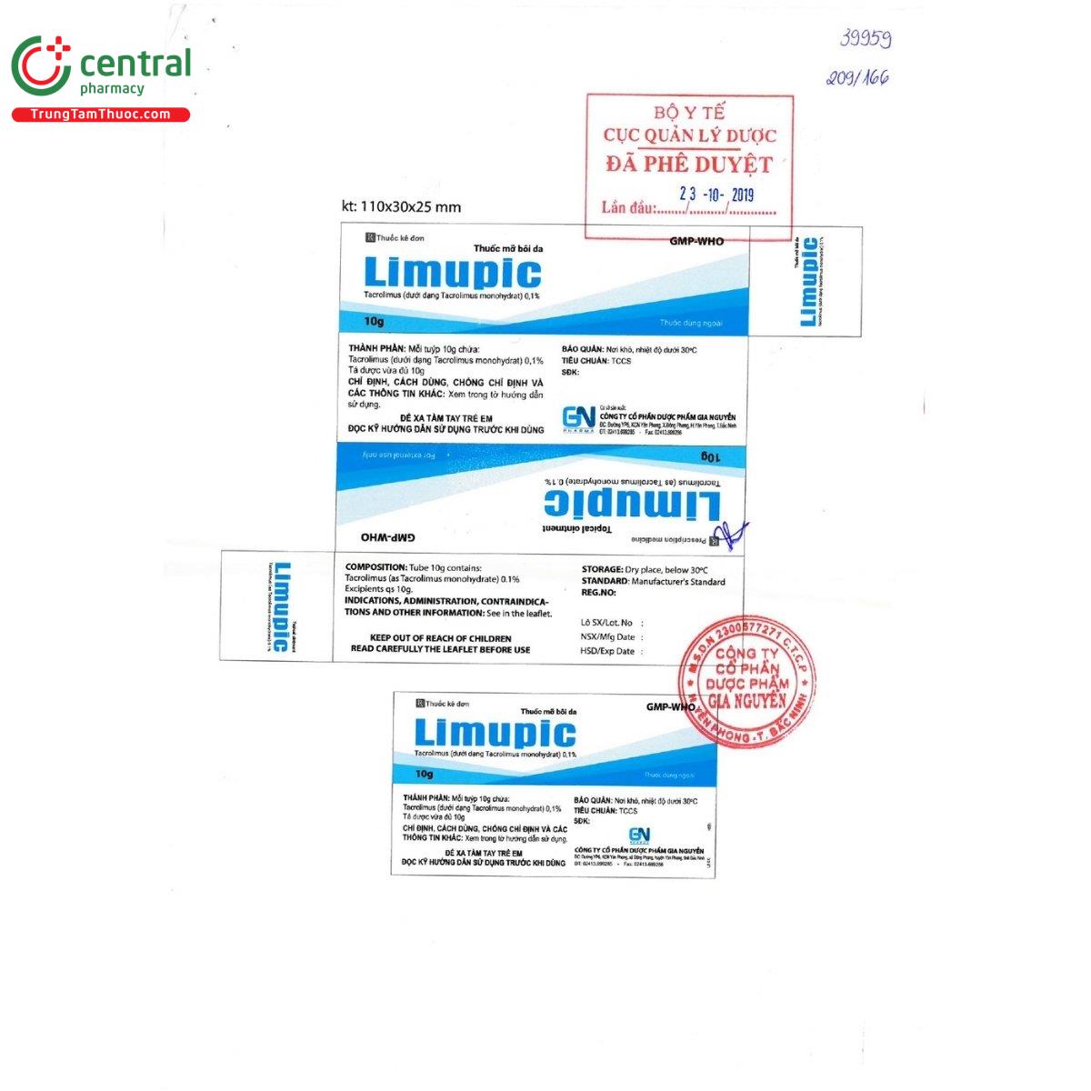 thuoc limupic 0 1 2 V8732 thuoc limupic 0 1 2 V8732