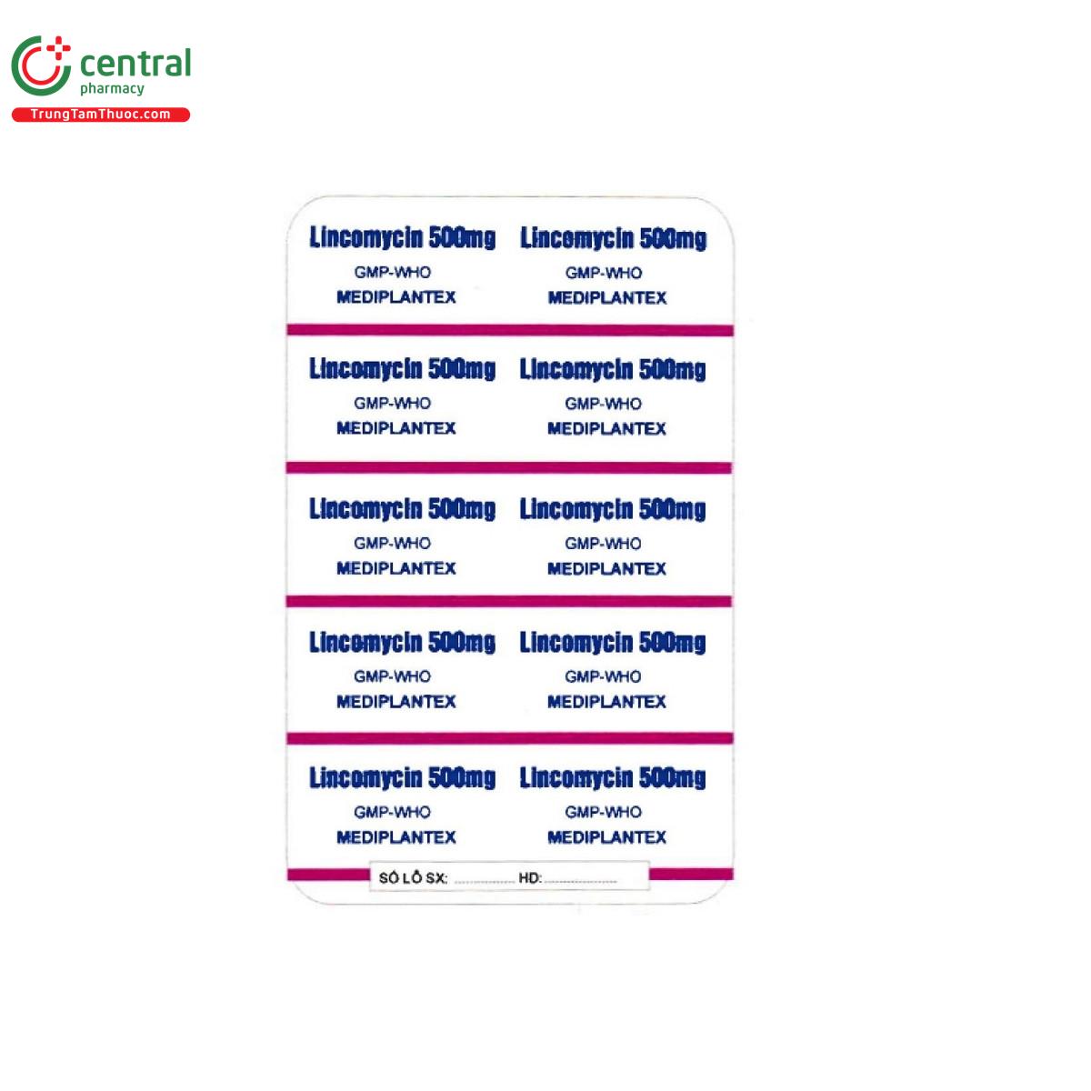thuoc lincomycin 500mg mediplantex 4 B0876 thuoc lincomycin 500mg mediplantex 4 B0876