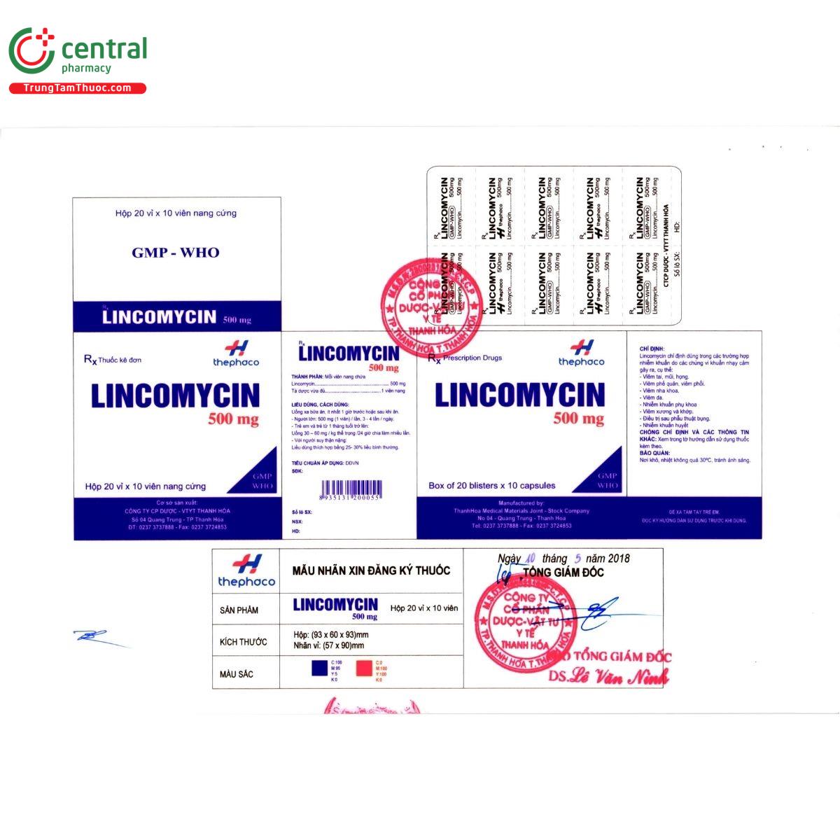 thuoc lincomycin 500mg thephaco 7 I3008