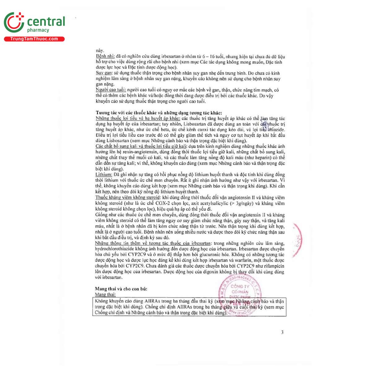 thuoc lisbosartan 300mg west pharma 6 A0376 thuoc lisbosartan 300mg west pharma 6 A0376