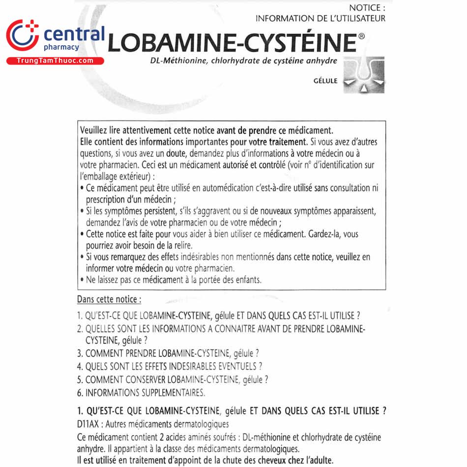 thuoc lobamine cysteine 60v 5 G2475