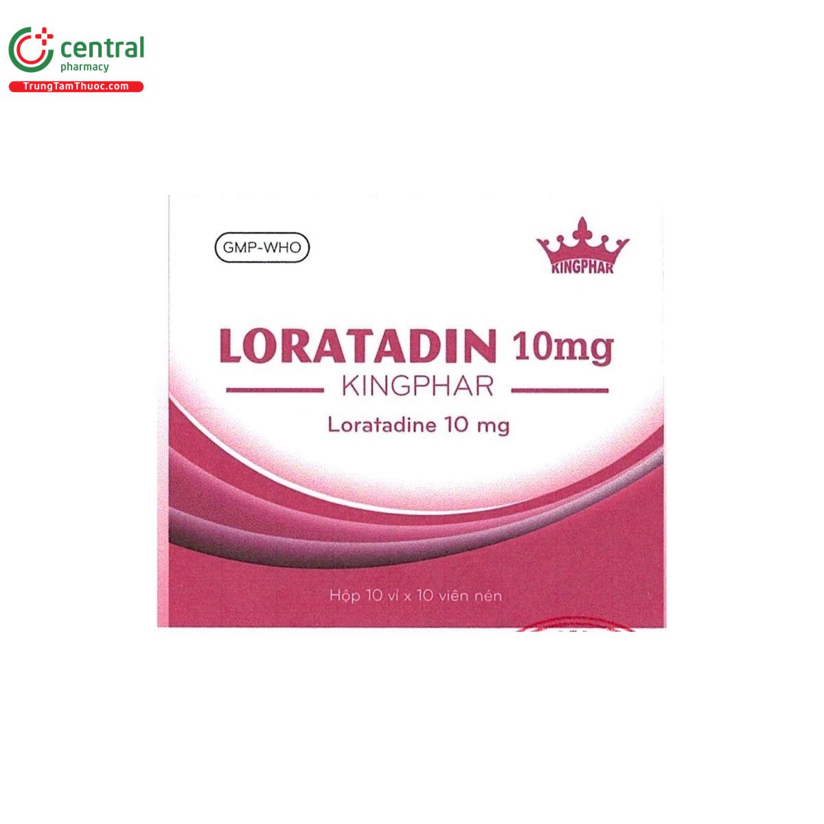 thuoc loratadin 10mg kingphar 1 P6145 thuoc loratadin 10mg kingphar 1 P6145