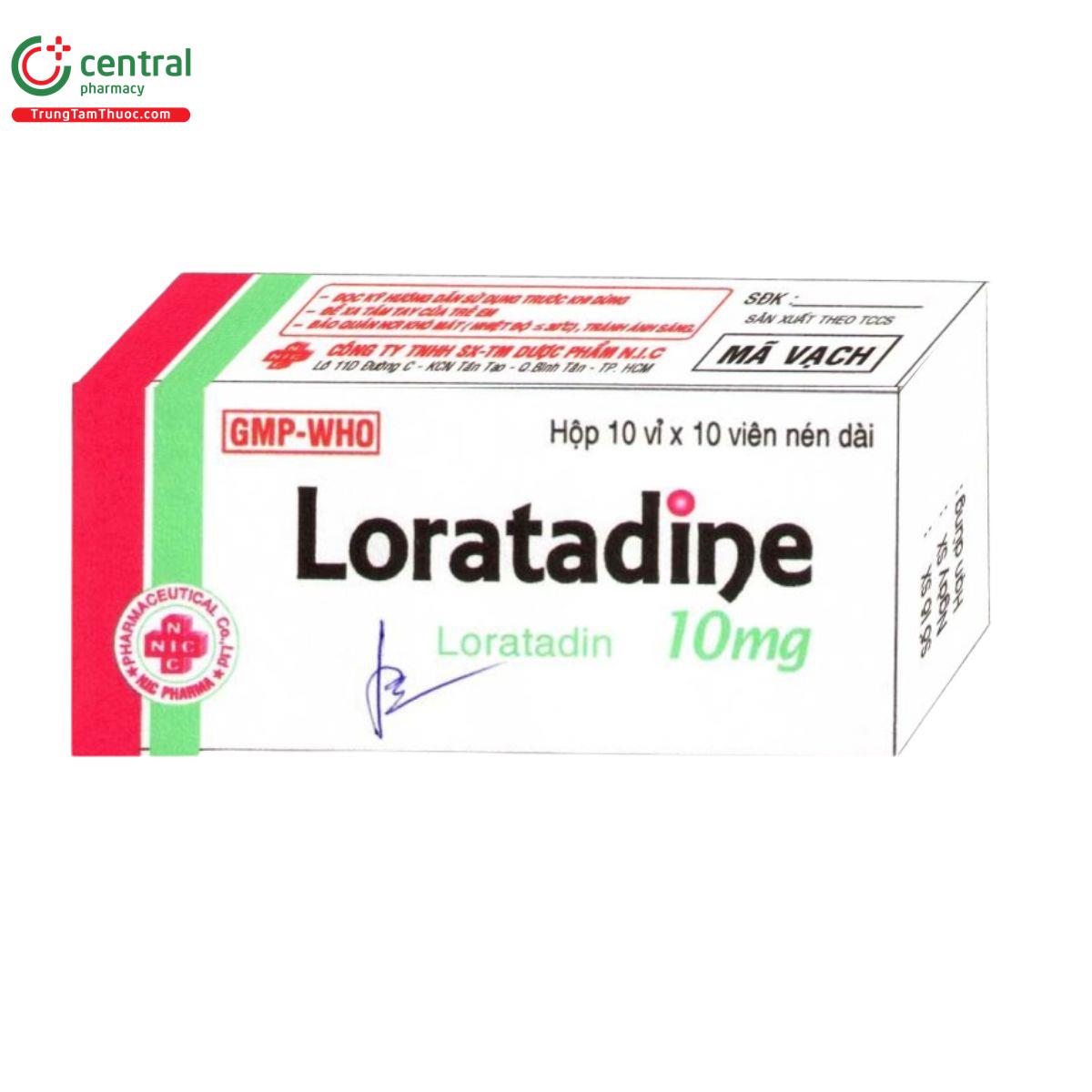 thuoc loratadine 10mg nic pharma 2 J4043 thuoc loratadine 10mg nic pharma 2 J4043