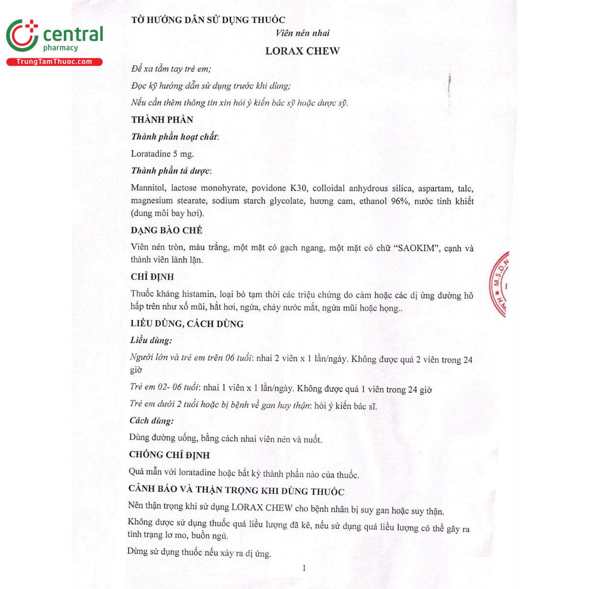 thuoc lorax chew 5mg 3 D1652 thuoc lorax chew 5mg 3 D1652