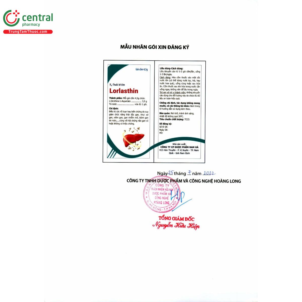 thuoc lorlasthin 3g 6 B0506