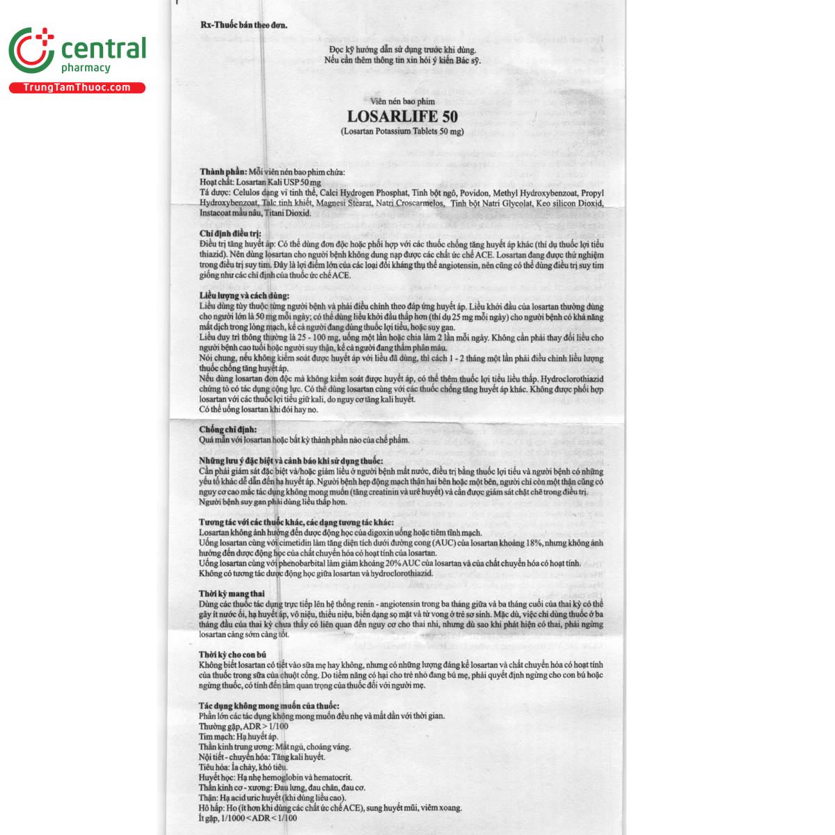 thuoc losarlife 50 7 V8281 thuoc losarlife 50 7 V8281
