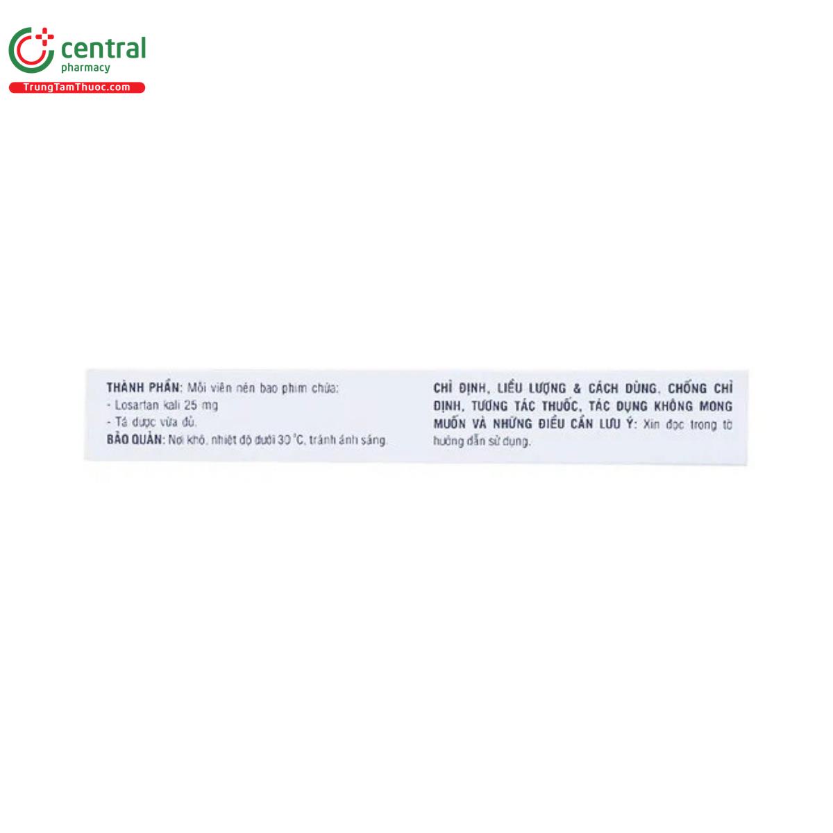thuoc losartan 25mg domesco 5 T8766 thuoc losartan 25mg domesco 5 T8766
