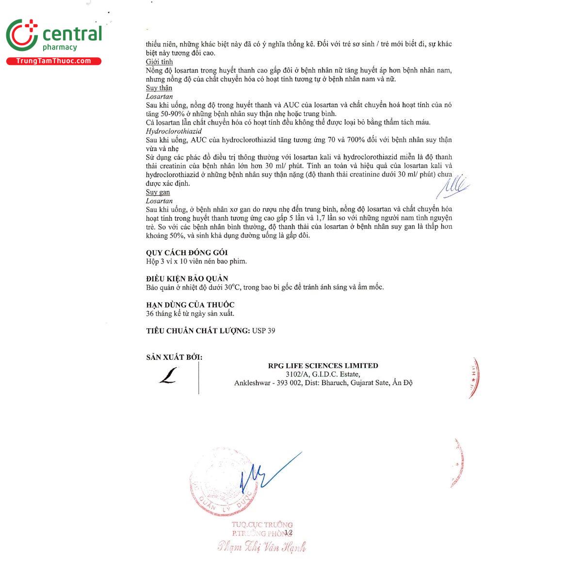 thuoc losatec h 16 G2628 thuoc losatec h 16 G2628