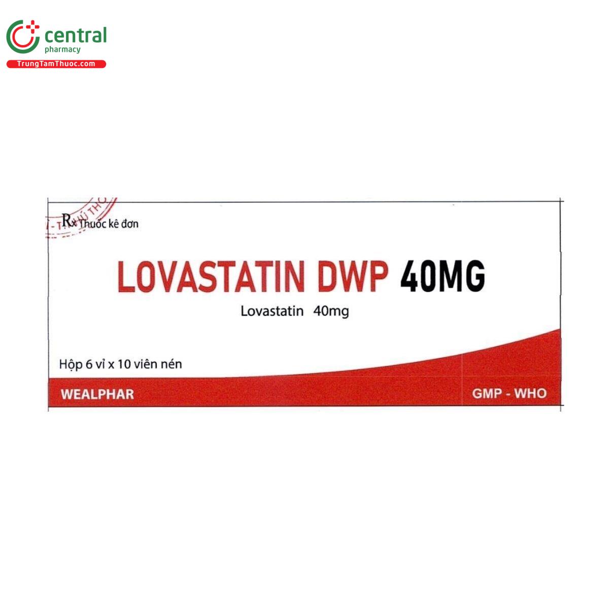 thuoc lovastatin dwp 40mg 1 S7863 thuoc lovastatin dwp 40mg 1 S7863